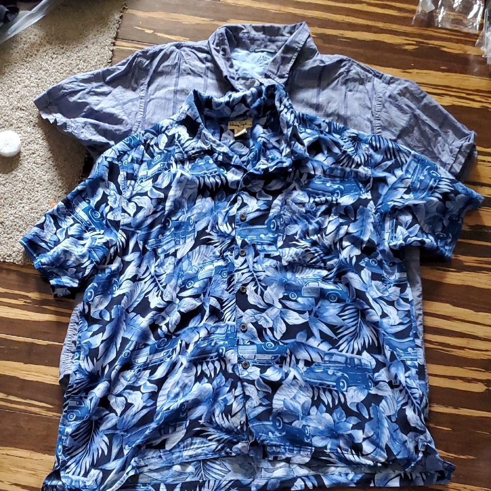 Blue Floral Men's Shirt